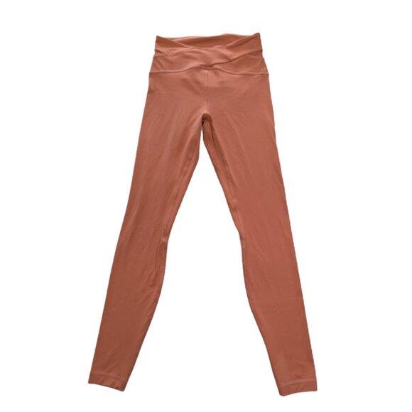 Lululemon Aligned Angles Super High Rise Tight 28" Rustic Coral Size 6 - Picture 1 of 10